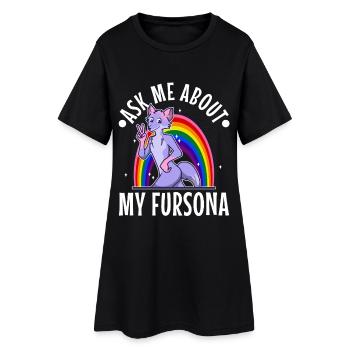 It's A Furry Thing You Wouldn't Understand - Frauen T-Shirt-Kleid - Schwarz - Vorne