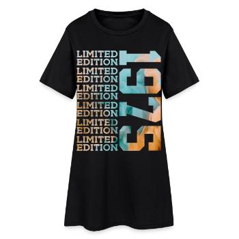ÉDITION LIMITÉE 1975 51 ANS 51E ANNIVERSAIRE - Robe T-shirt Femme - noir - Devant