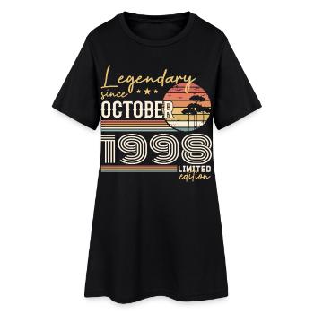 Cadeau Octobre 1998 - Génial Depuis Octobre 1998 - Robe T-shirt Femme - noir - Devant