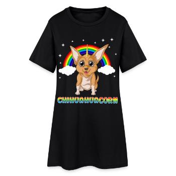 Chihuahua  - Women’s T-Shirt Dress - black - Front