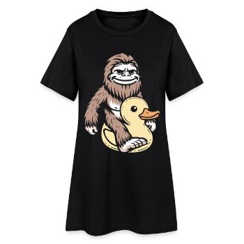 Bigfoot Rubber Duck Duck - Robe T-shirt Femme - noir - Devant