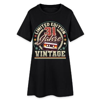 31. Geburtstag - Frauen T-Shirt-Kleid - Schwarz - Vorne