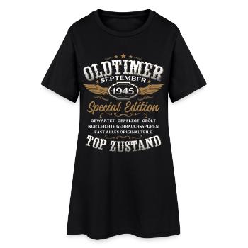 Cadeau d'anniversaire pour les 80 ans d'une voiture ancienne, septembre 1945 - Robe T-shirt Femme - noir - Devant