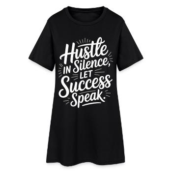 Agissez en silence Laissez parler le succès Motivation - Robe T-shirt Femme - noir - Devant