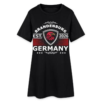 Armoiries du Brandebourg – Fierté de la patrie - Robe T-shirt Femme - noir - Devant