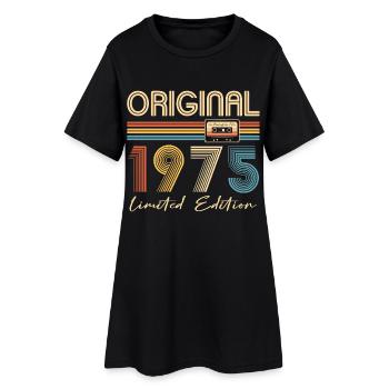 50. Geburtstag Original 1975 50 Jahre alt Geschenk - Frauen T-Shirt-Kleid - Schwarz - Vorne