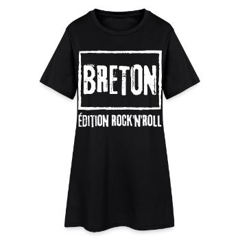 Breton Edition Rock - Robe T-shirt Femme - noir - Devant