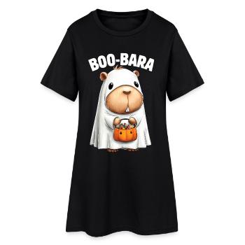 Capybara en costume d'Halloween - Robe T-shirt Femme - noir - Devant