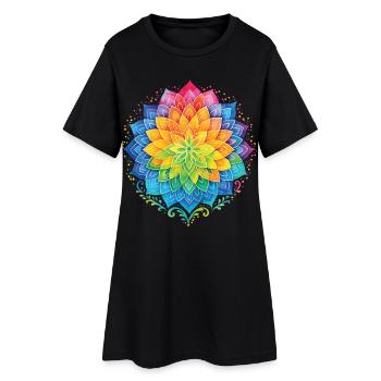 Affirmation de pleine conscience Résilience émotionnelle - Robe T-shirt Femme - noir - Devant