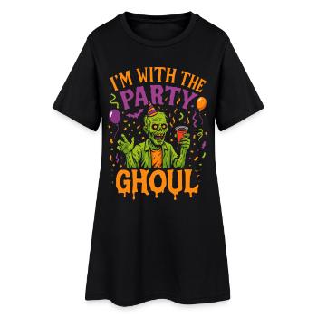 I’m With The Party Ghoul, tenue de groupe d’halloween - Robe T-shirt Femme - noir - Devant