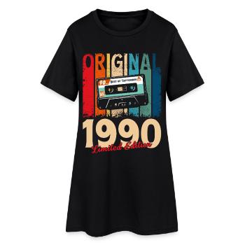 Cassette 35e anniversaire septembre 1990 - Robe T-shirt Femme - noir - Devant