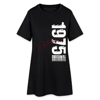 50th birthday Original September 1975 - Women’s T-Shirt Dress - black - Front