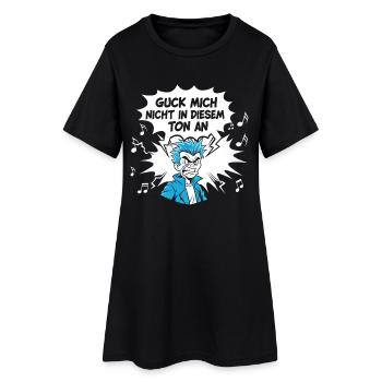 Design punk amusant avec mot-clé - Robe T-shirt Femme - noir - Devant