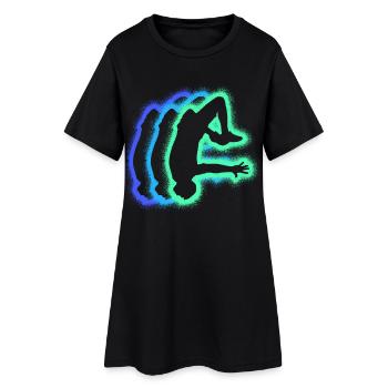 Parkour Freerunning Freerunner Silhouettes Parkour - Robe T-shirt Femme - noir - Devant