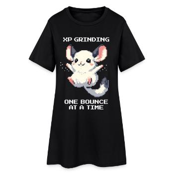 EP grind – saut par saut | Chinchilla - Robe T-shirt Femme - noir - Devant