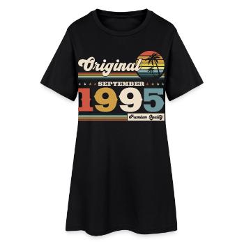 35e anniversaire Original septembre 1995 - Robe T-shirt Femme - noir - Devant
