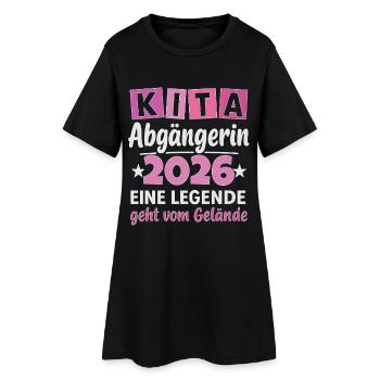 Motif de diplômé de la garderie 2026 - Robe T-shirt Femme - noir - Devant