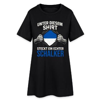 Idée cadeau Schalke Fan Football Team - Robe T-shirt Femme - noir - Devant
