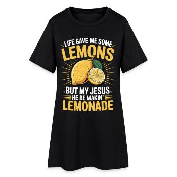 When life gives you lemons, my - Women’s T-Shirt Dress - black - Front