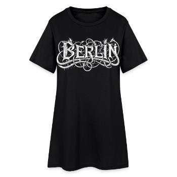 Typographie des headbangers heavy metal berlinois - Robe T-shirt Femme - noir - Devant