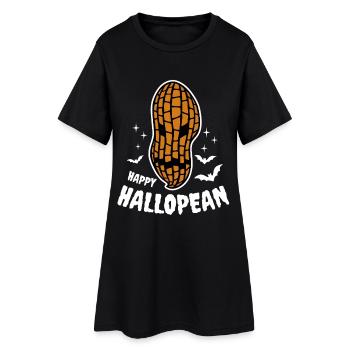 Déguisement d'Halloween : Cacahuète effrayante - Robe T-shirt Femme - noir - Devant