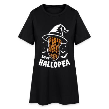 Déguisement d'Halloween : Cacahuète effrayante - Robe T-shirt Femme - noir - Devant