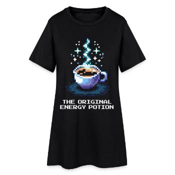 The original energy drink | Coffee - Women’s T-Shirt Dress - black - Front
