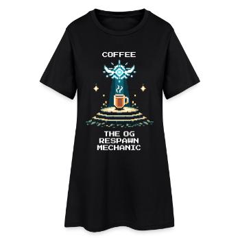 Kaffee: der OG-Respawn | Barista Espresso - Frauen T-Shirt-Kleid - Schwarz - Vorne