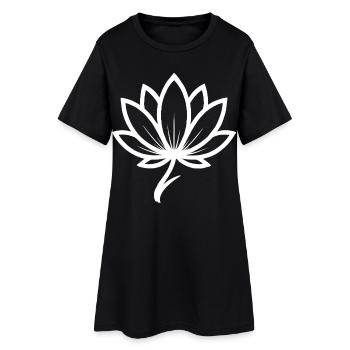 Sensibilisation à la santé mentale Lotus - Robe T-shirt Femme - noir - Devant