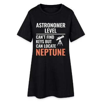 Astronomy Planet Lover Design  - Women’s T-Shirt Dress - black - Front