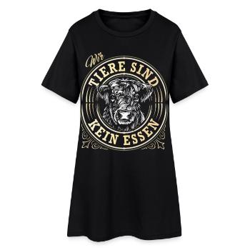 Animals Are Not Food - Animal Welfare - Animal Lover - Women’s T-Shirt Dress - black - Front