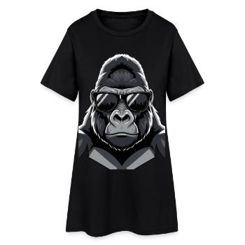 Cool Gorilla Sunglasses Design - Women’s T-Shirt Dress - black - Front