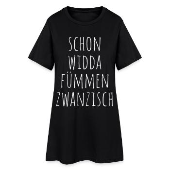 Widda Fümmen Zwanzisch fête déjà ses 50 ans - Robe T-shirt Femme - noir - Devant