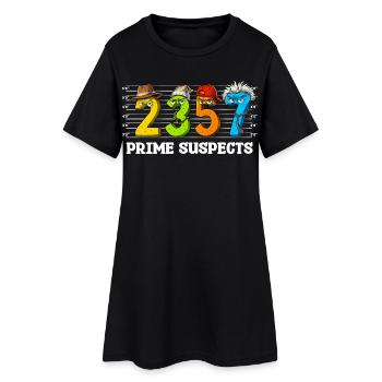 Lustige Mathe-Zahlen - Frauen T-Shirt-Kleid - Schwarz - Vorne