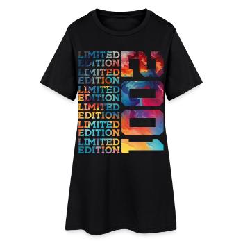 LIMITED EDITION 2001 25 YEARS 25TH BIRTHDAY - Women’s T-Shirt Dress - black - Front