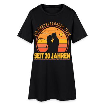 20 Jahre Unschlagbares Team Liebesgeschenk Paar - Frauen T-Shirt-Kleid - Schwarz - Vorne