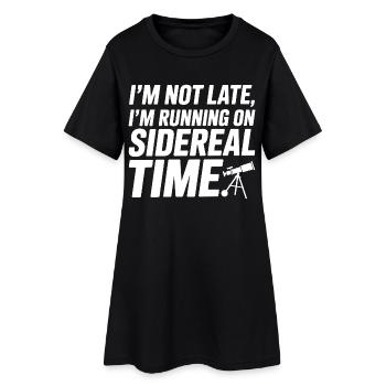Guide des constellations de la carte céleste - Robe T-shirt Femme - noir - Devant