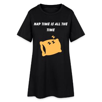 Citation créative sur la sieste et le repos - Robe T-shirt Femme - noir - Devant
