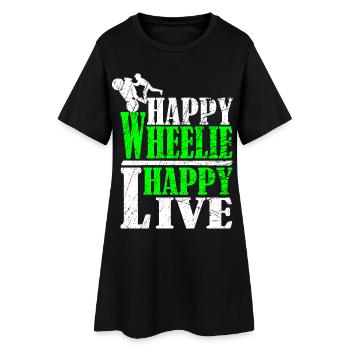 Wheelie Motif - Robe T-shirt Femme - noir - Devant