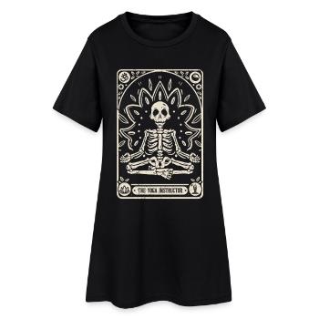Yogalehrer Tarot Karte Halloween - Frauen T-Shirt-Kleid - Schwarz - Vorne