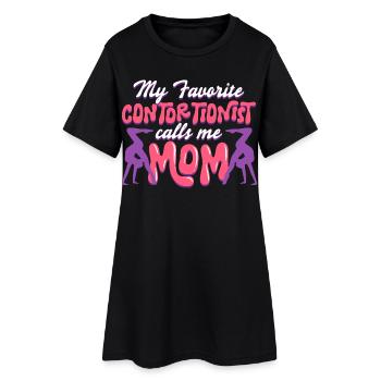 Contorsionniste Contorsion - Robe T-shirt Femme - noir - Devant
