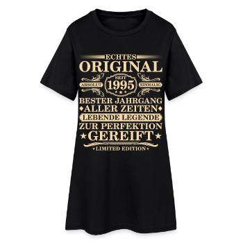 Original depuis 1995 Millésime - 30ème anniversaire - Robe T-shirt Femme - noir - Devant