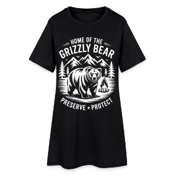 Bien-être animal du grizzli et droits des ours - Robe T-shirt Femme - noir - Devant