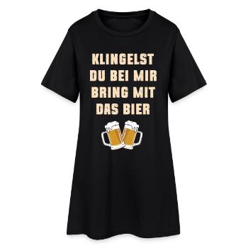 Aide au déménagement du quartier premier appartement - Robe T-shirt Femme - noir - Devant