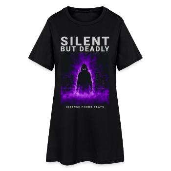 Cadeau Phonk pour joueur d'anime silencieux mais mortel - Robe T-shirt Femme - noir - Devant
