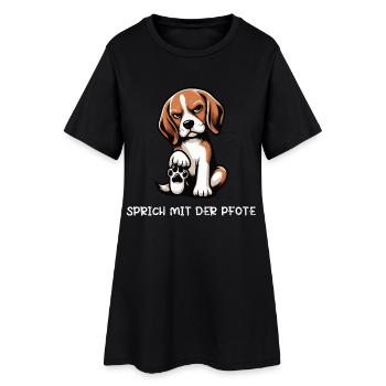 Parlez à la patte Beagle Propriétaire du Beagle - Robe T-shirt Femme - noir - Devant