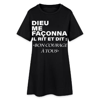 Divine Humor Funny Quote Self-Deprecation - Women’s T-Shirt Dress - black - Front