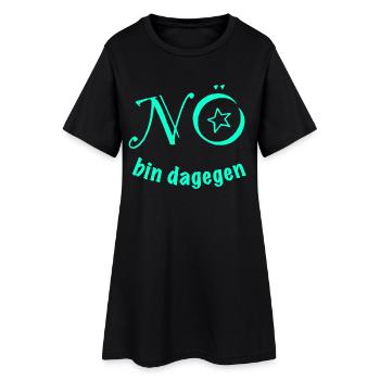 NON, JE SUIS CONTRE - non, non, anti, pas envie - Robe T-shirt Femme - noir - Devant