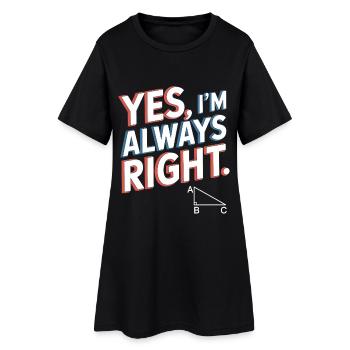 Citation Humoristique Sur le Droit - Robe T-shirt Femme - noir - Devant