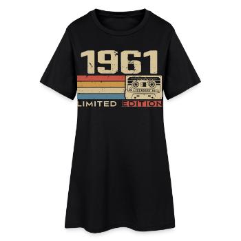 Légendes 1961 Millésime 1961 Jubilé 1961 vintage  - Robe T-shirt Femme - noir - Devant